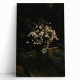 Rustic Wall Art: Wildflowers in Glass Jar – Farmhouse Floral Decor Print