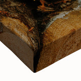 Rustic Wall Art: Stacked Logs Close-Up – Farmhouse Nature Decor Print