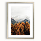 Autumn Mountain Majesty, Rustic Farmhouse Wall Art Print