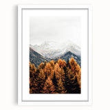 Autumn Mountain Majesty, Rustic Farmhouse Wall Art Print