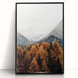 Autumn Mountain Majesty, Rustic Farmhouse Wall Art Print