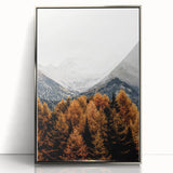 Autumn Mountain Majesty, Rustic Farmhouse Wall Art Print