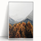 Autumn Mountain Majesty, Rustic Farmhouse Wall Art Print