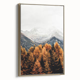 Autumn Mountain Majesty, Rustic Farmhouse Wall Art Print