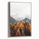Autumn Mountain Majesty, Rustic Farmhouse Wall Art Print