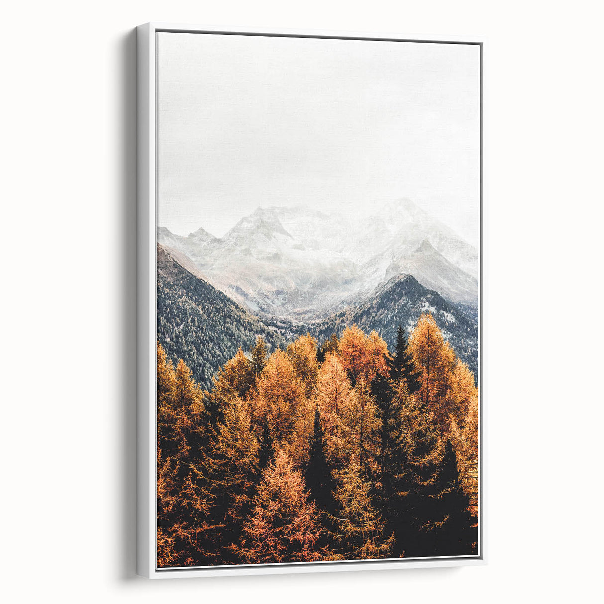 Autumn Mountain Majesty, Rustic Farmhouse Wall Art Print
