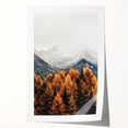 Autumn Mountain Majesty, Rustic Farmhouse Wall Art Print