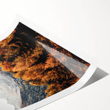 Autumn Mountain Majesty, Rustic Farmhouse Wall Art Print