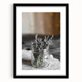 Rustic Wall Art: Lavender in Glass Jar – Farmhouse Floral Decor Print