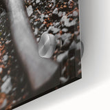 Rustic Wall Art: Axe on Gravel Close-Up – Industrial Farmhouse Decor Print