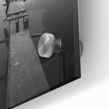 Rustic Wall Art: Broken Dock in Fog – Minimalist Black & White Print