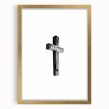 Rustic Wooden Cross Wall Art – Minimalist Farmhouse-Inspired Decor