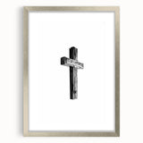 Rustic Wooden Cross Wall Art – Minimalist Farmhouse-Inspired Decor