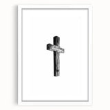 Rustic Wooden Cross Wall Art – Minimalist Farmhouse-Inspired Decor