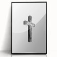 Rustic Wooden Cross Wall Art – Minimalist Farmhouse-Inspired Decor