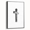 Rustic Wooden Cross Wall Art – Minimalist Farmhouse-Inspired Decor