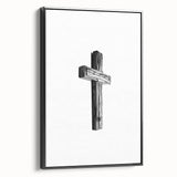 Rustic Wooden Cross Wall Art – Minimalist Farmhouse-Inspired Decor
