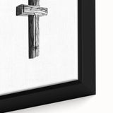 Rustic Wooden Cross Wall Art – Minimalist Farmhouse-Inspired Decor