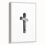 Rustic Wooden Cross Wall Art – Minimalist Farmhouse-Inspired Decor