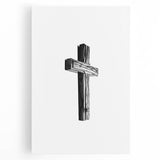 Rustic Wooden Cross Wall Art – Minimalist Farmhouse-Inspired Decor
