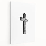 Rustic Wooden Cross Wall Art – Minimalist Farmhouse-Inspired Decor
