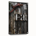 Rustic 'Eat' Sign Wall Art – Farmhouse Kitchen Decor with Metal Accents