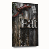 Rustic 'Eat' Sign Wall Art – Farmhouse Kitchen Decor with Metal Accents
