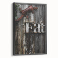 Rustic 'Eat' Sign Wall Art – Farmhouse Kitchen Decor with Metal Accents