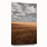 Rustic Wheat Field Wall Art – Nature-Inspired Farmhouse Landscape Decor