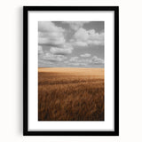 Rustic Wheat Field Wall Art – Nature-Inspired Farmhouse Landscape Decor
