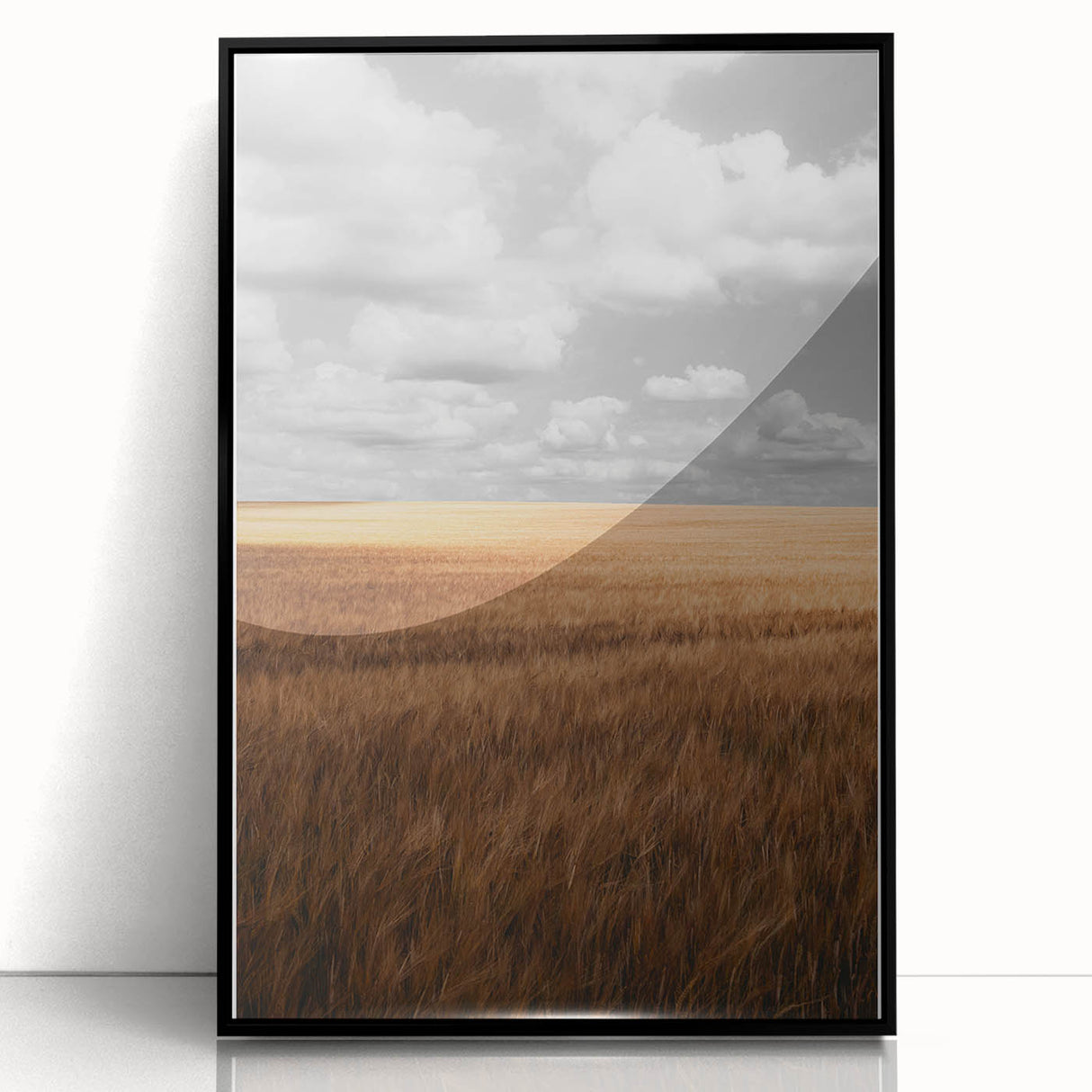 Rustic Wheat Field Wall Art – Nature-Inspired Farmhouse Landscape Decor