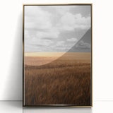 Rustic Wheat Field Wall Art – Nature-Inspired Farmhouse Landscape Decor