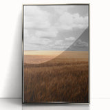 Rustic Wheat Field Wall Art – Nature-Inspired Farmhouse Landscape Decor