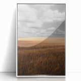Rustic Wheat Field Wall Art – Nature-Inspired Farmhouse Landscape Decor
