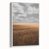 Rustic Wheat Field Wall Art – Nature-Inspired Farmhouse Landscape Decor