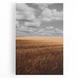 Rustic Wheat Field Wall Art – Nature-Inspired Farmhouse Landscape Decor