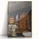 Rustic Cabin Door Wall Art – Cozy Farmhouse Decor for Nature-Inspired Homes