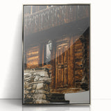 Rustic Cabin Door Wall Art – Cozy Farmhouse Decor for Nature-Inspired Homes