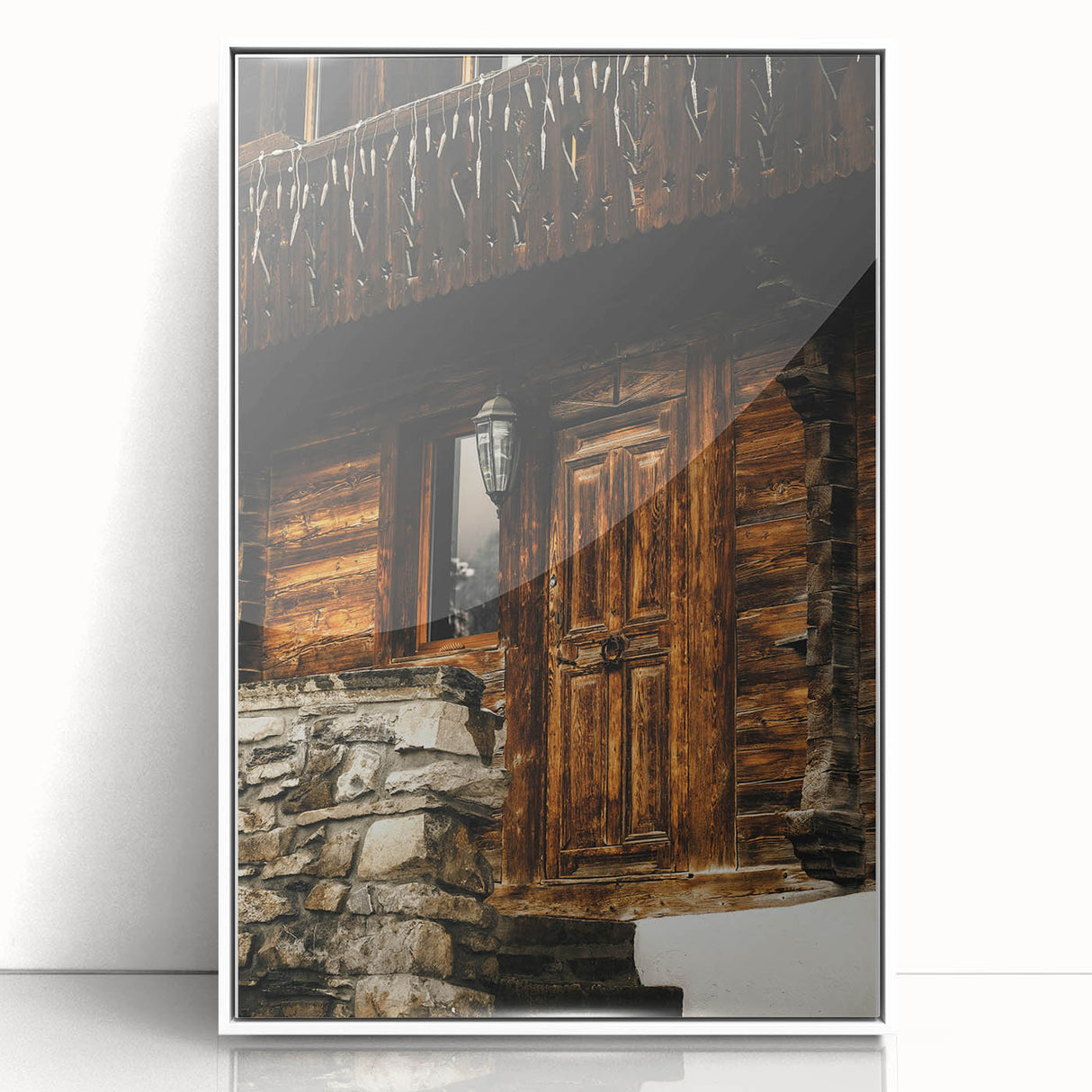 Rustic Cabin Door Wall Art – Cozy Farmhouse Decor for Nature-Inspired Homes