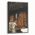 Rustic Cabin Door Wall Art – Cozy Farmhouse Decor for Nature-Inspired Homes