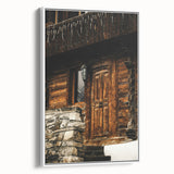 Rustic Cabin Door Wall Art – Cozy Farmhouse Decor for Nature-Inspired Homes