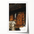 Rustic Cabin Door Wall Art – Cozy Farmhouse Decor for Nature-Inspired Homes