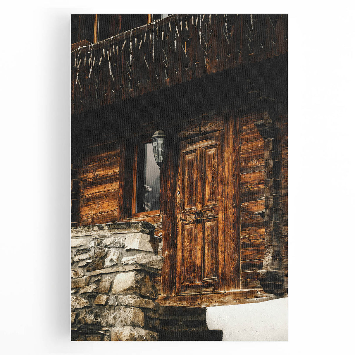 Rustic Cabin Door Wall Art – Cozy Farmhouse Decor for Nature-Inspired Homes