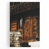 Rustic Cabin Door Wall Art – Cozy Farmhouse Decor for Nature-Inspired Homes