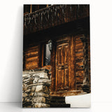 Rustic Cabin Door Wall Art – Cozy Farmhouse Decor for Nature-Inspired Homes