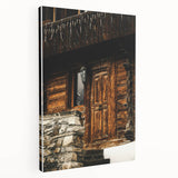 Rustic Cabin Door Wall Art – Cozy Farmhouse Decor for Nature-Inspired Homes