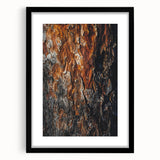 Rugged Bark Texture Art, Deep Rustic Wall Decor Print