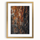 Rugged Bark Texture Art, Deep Rustic Wall Decor Print