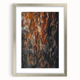 Rugged Bark Texture Art, Deep Rustic Wall Decor Print