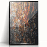 Rugged Bark Texture Art, Deep Rustic Wall Decor Print